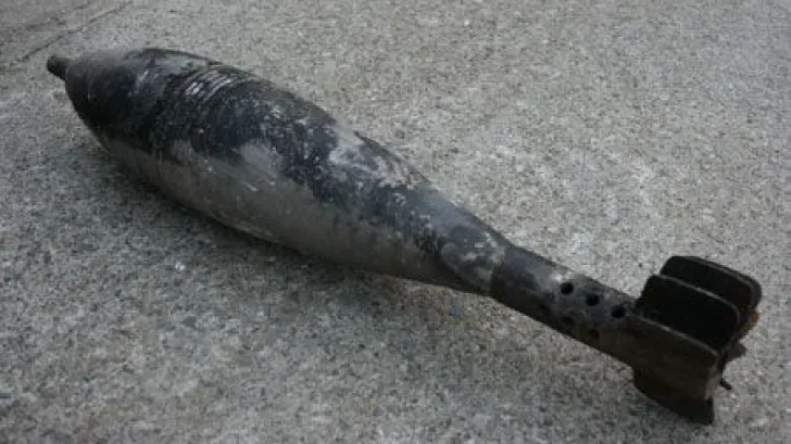 Bombă de aviație din cel de-al Doilea Război Mondial, găsită în curtea Catedralei de pe Mărășești