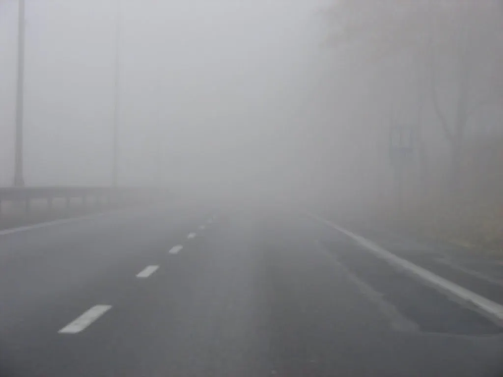 Cod galben de ceață în zona joasă a județului Suceava