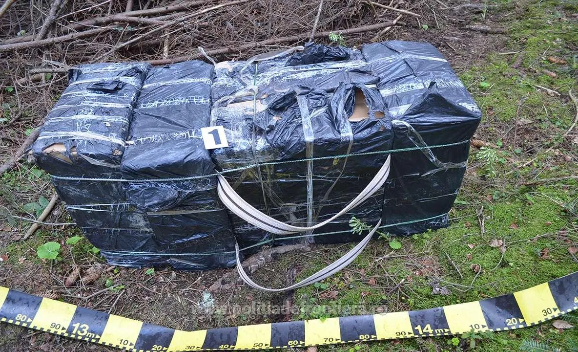 Țigări în valoare de peste 80.000 lei, confiscate la frontiera de nord FOTO