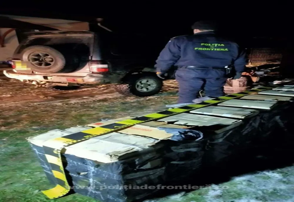 Un contrabandist a abandonat mașina plină cu țigari și s-a făcut nevăzut