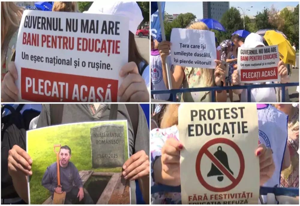 PESTE 25.000 DE PROFESORI VIN, ASTĂZI, LA BUCUREȘTI, SĂ CEARĂ DEMISIA MINISTRULUI DANIEL DAVID