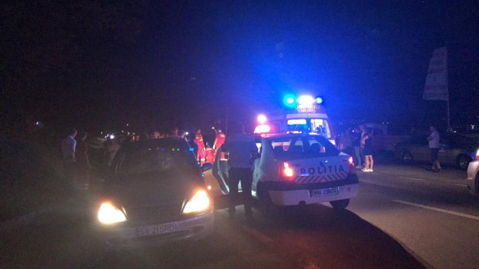 Bătrân accidentat mortal de o mașină, la ieșire din municipiul Suceava FOTO