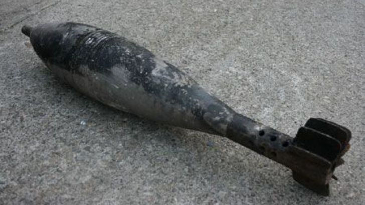 Bombă de aviație din cel de-al Doilea Război Mondial, găsită în curtea Catedralei de pe Mărășești