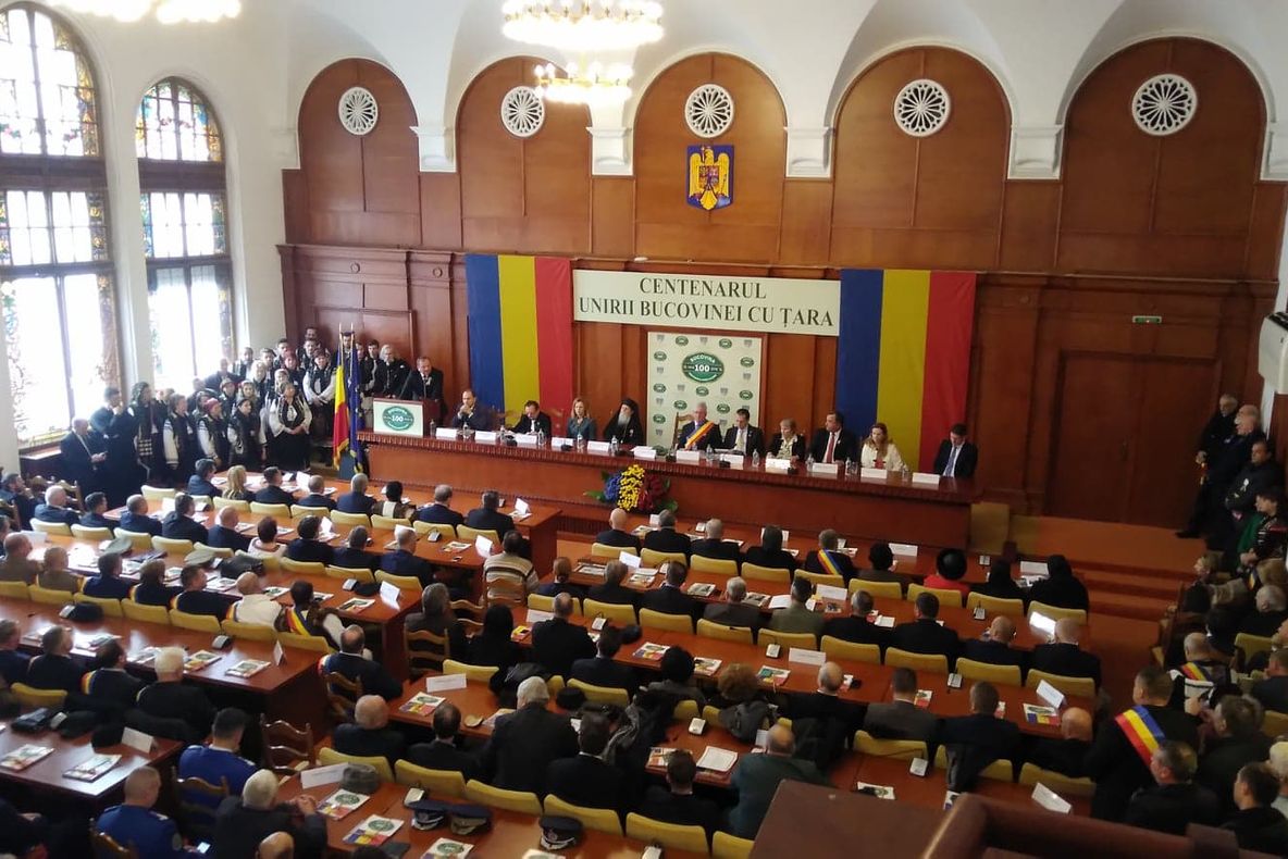 FOTO Unirea Bucovinei cu România, sărbătorită cu fast la Suceava