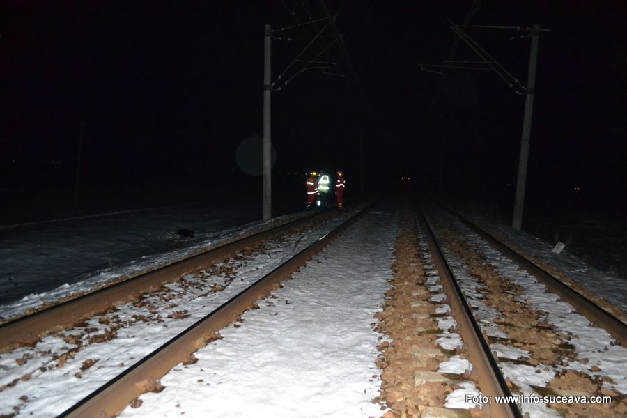 Un bărbat și-a pierdut viața după ce a fost lovit de un tren FOTO