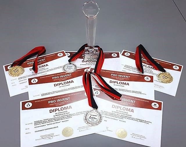 Premii importante obținute de USV la Salonul Internațional al Cercetării Științifice, Inovării și Inventicii PRO INVENT FOTO