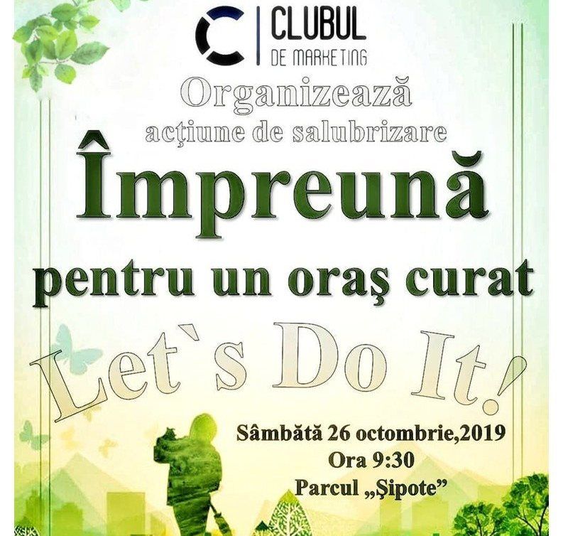 Acțiune de salubrizare în parcul Șipote din Suceava