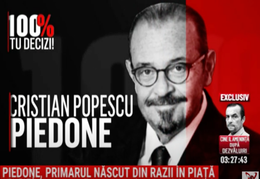 100% TU DECIZI! Cristian Popescu Piedone, șeful de restaurant ajuns primar de sector. Nu-și asumă nimic după tragedia Colectiv