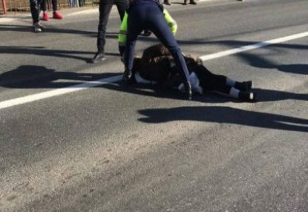 Bătrân accidentat de un șofer neatent