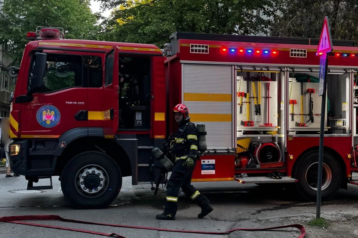 Bărbat cu arsuri în urma unui incendiu din Burdujeni