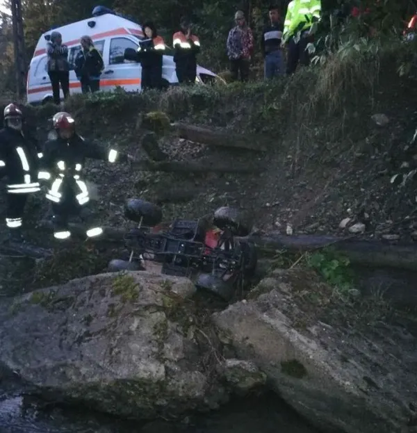 bărbat strivit ATV