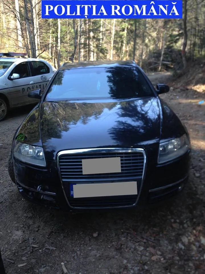 autoturism abandonat țigări contrabandă