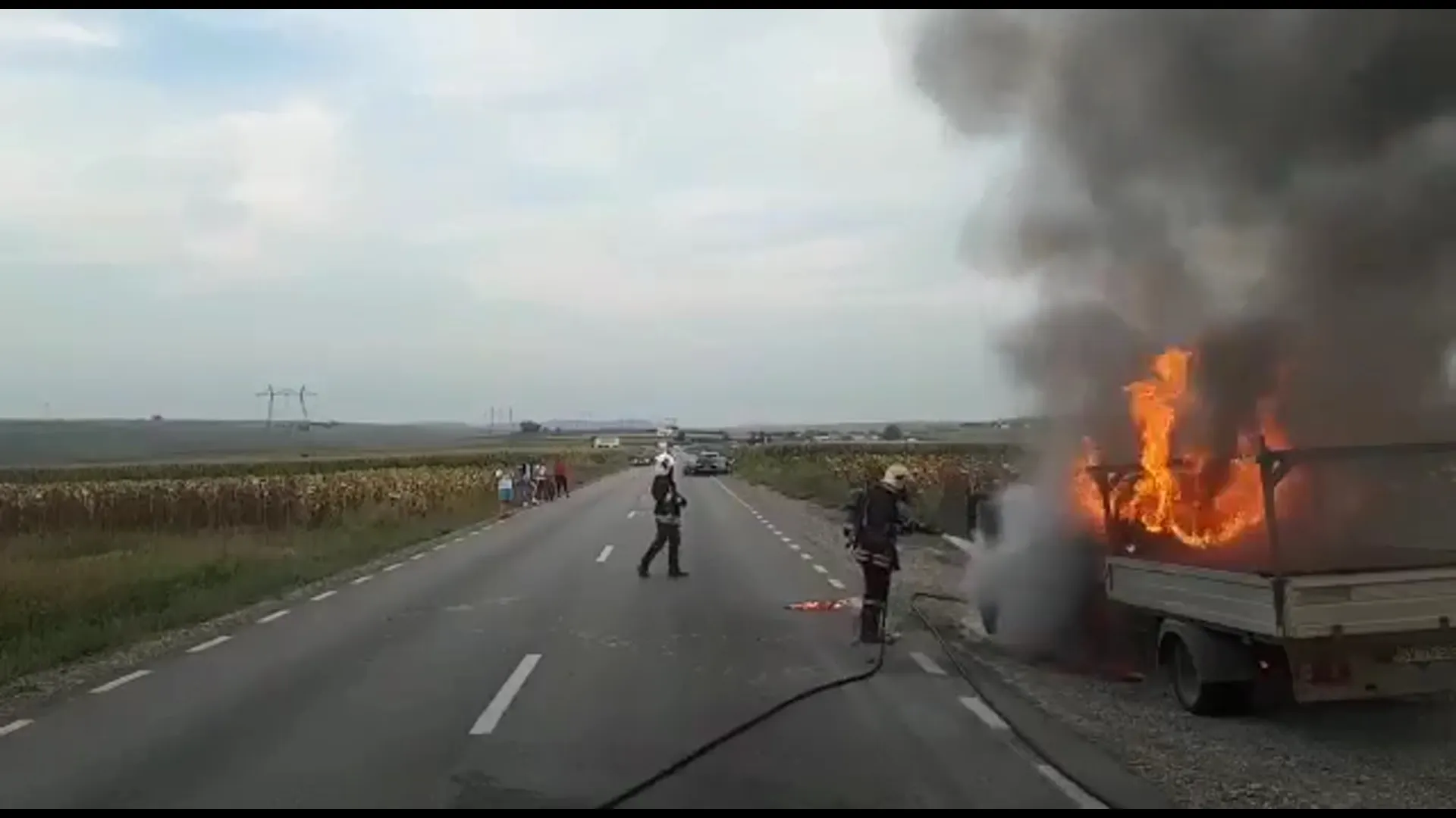 incendiu autoutilitară Cumpărătura