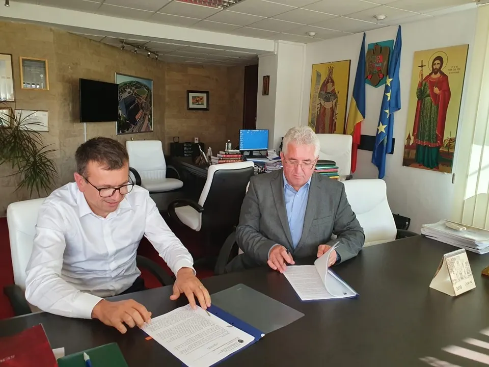 semnare contract rețele apă și canalizare cartierul Europa