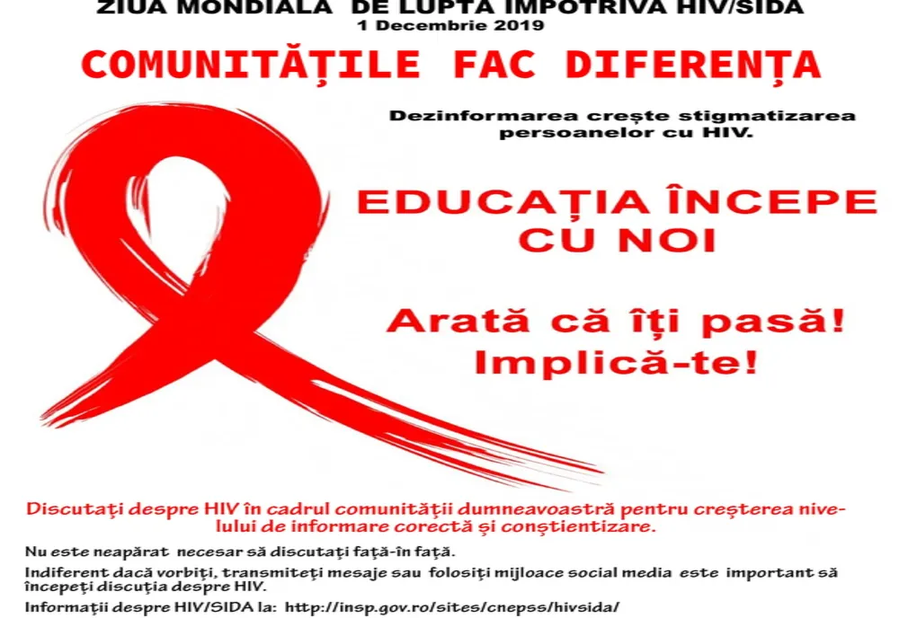 15 suceveni au fost diagnosticați anul acesta cu HIV/SIDA 