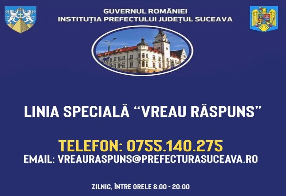 În mai puțin de trei zilei, 371 de suceveni au sunat la linia specială "VreauRăspuns"