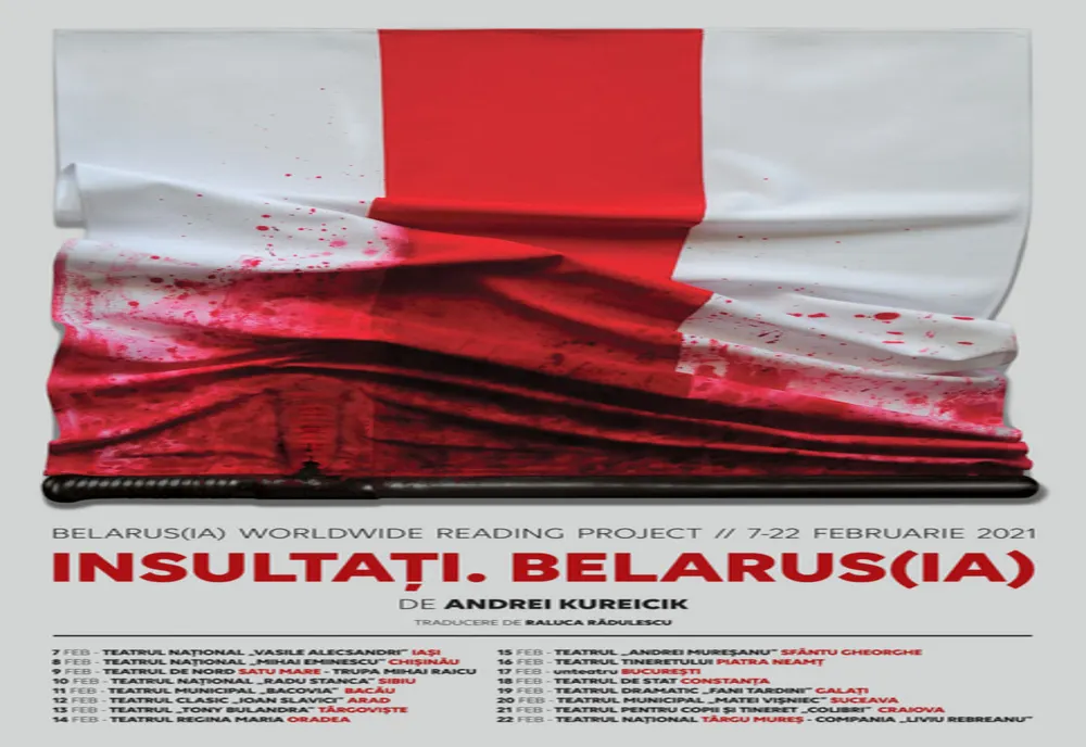 Acţiune de solidaritate a teatrelor din România cu artiştii din Belarus