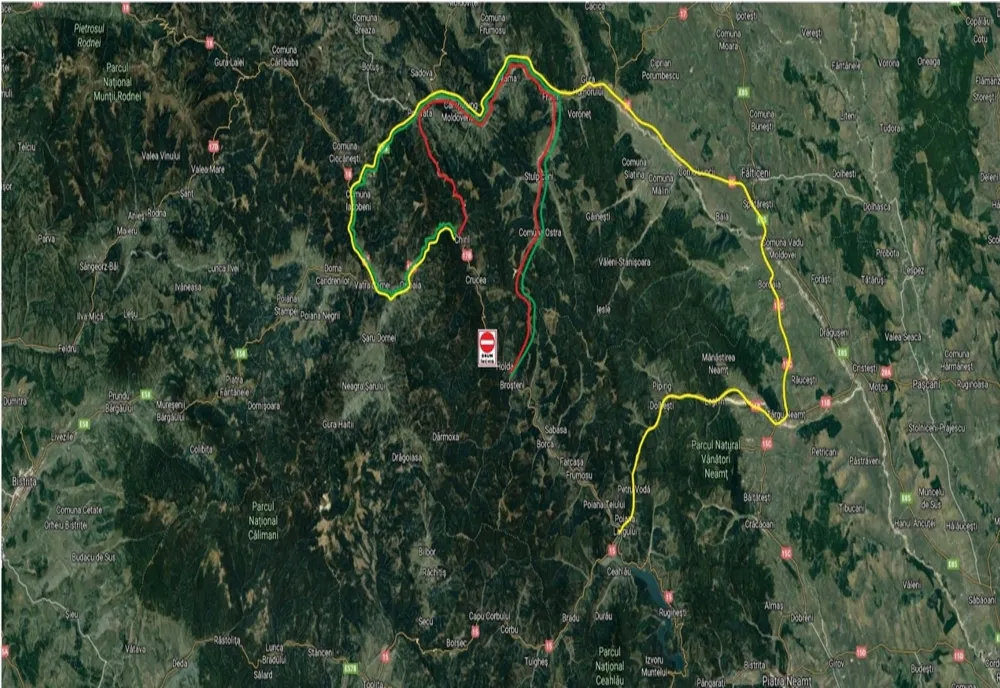 Rute alternative la DN 17B în urma alunecărilor de teren
