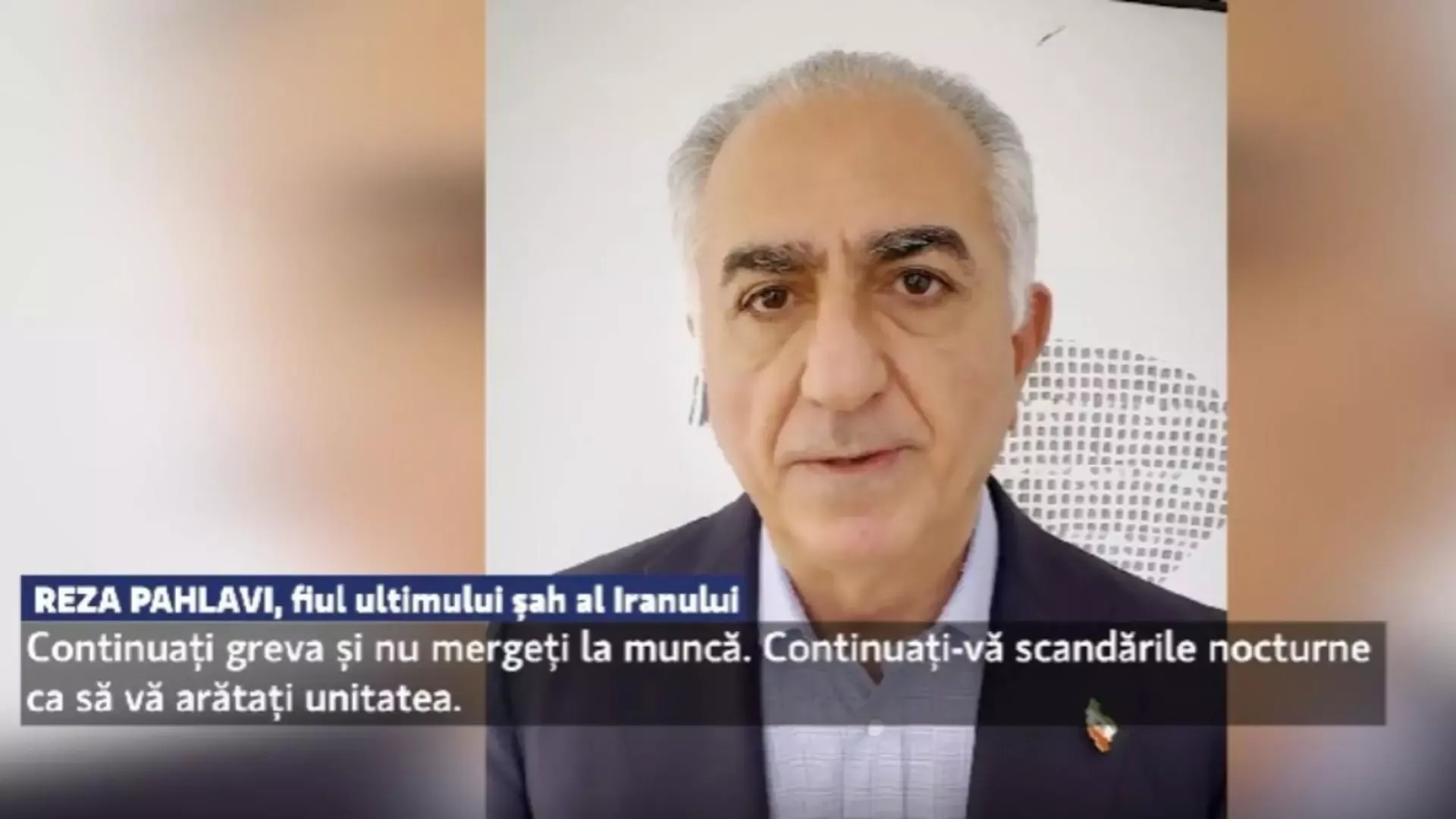 Fiul ultimului șah al Iranului, mesaj către popor