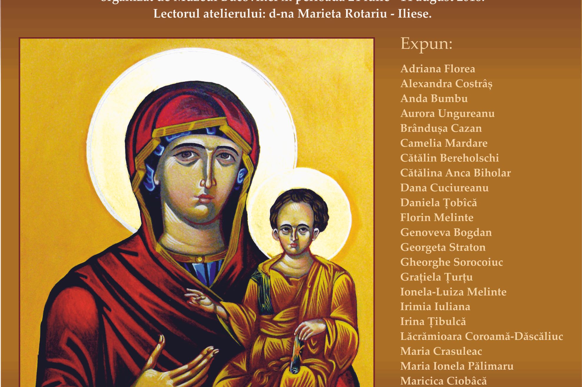 expoziție de icoane Muzeul de Istorie Suceava