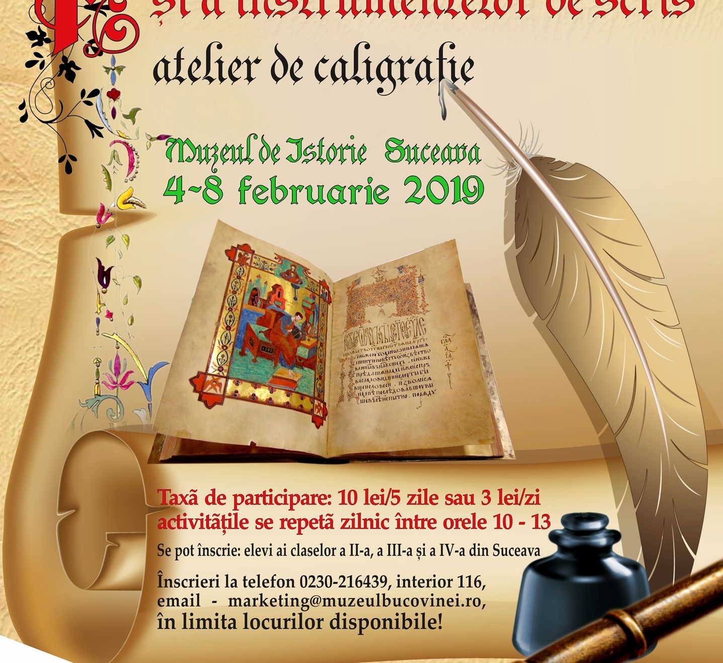 atelier-caligrafie-2019-muzeul-de-istorie-suceava