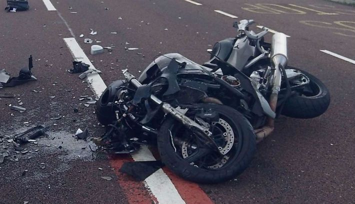 accident motocicleta, foto arhiva