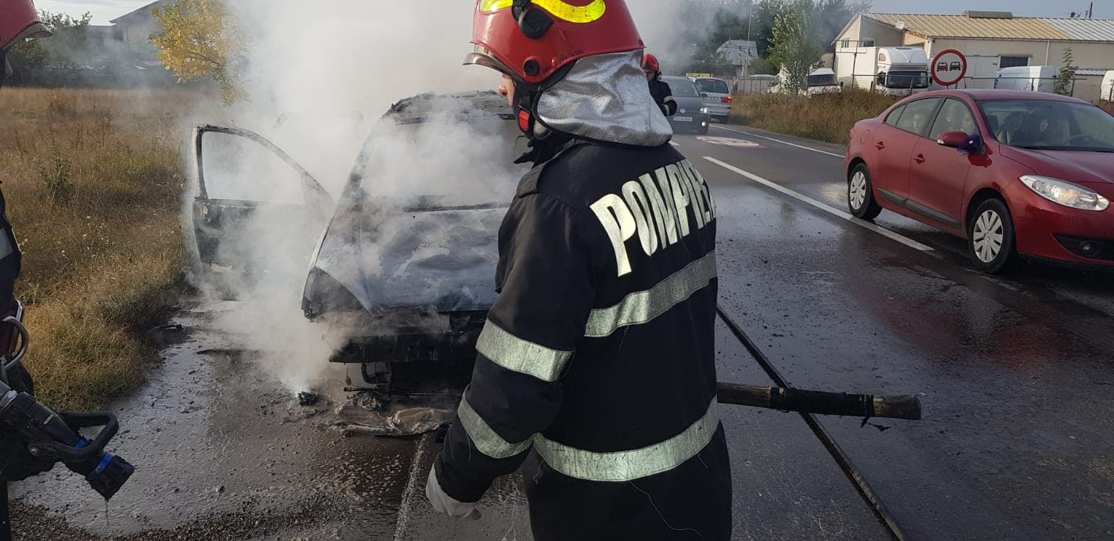 incendiu autoturism Spătărești