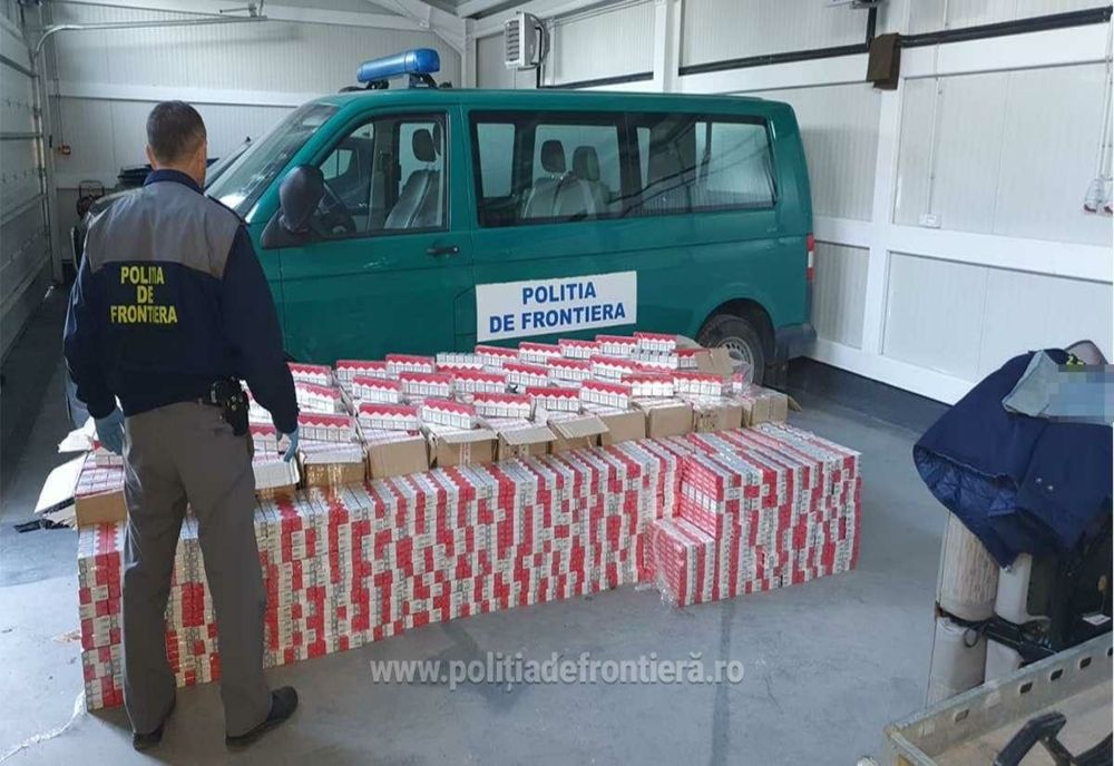 Peste 22.000 pachete cu țigări descoperite și confiscate la frontiera de nord