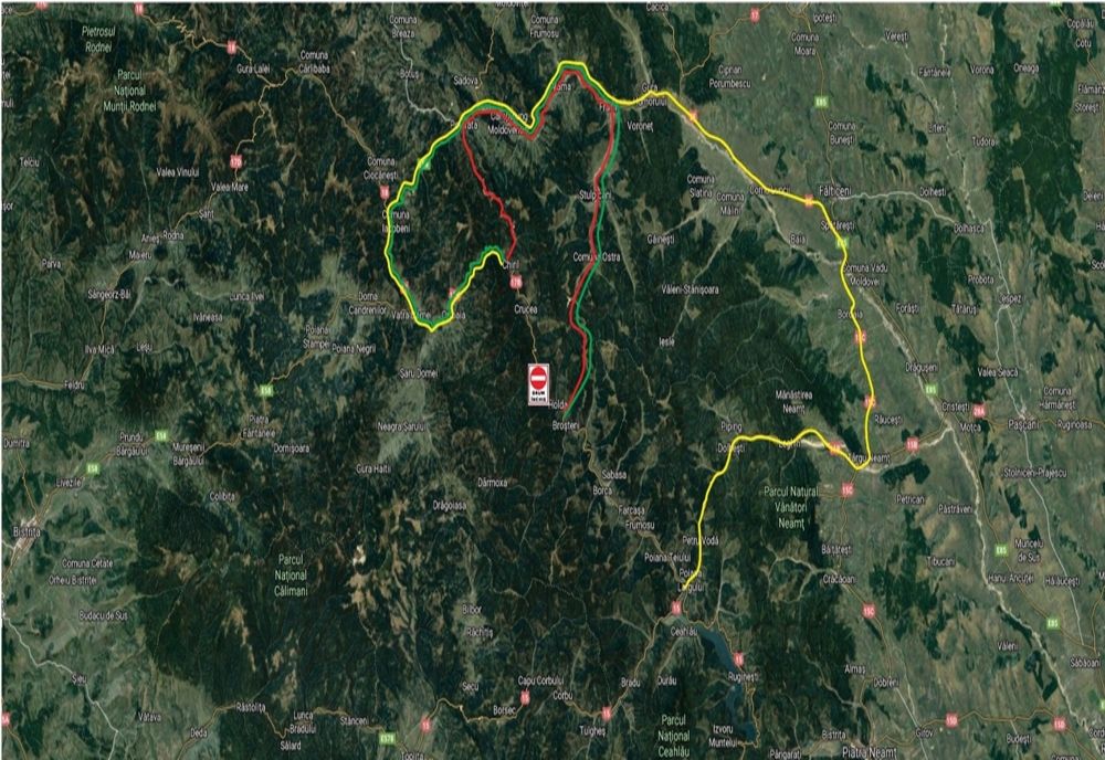 Rute alternative la DN 17B în urma alunecărilor de teren