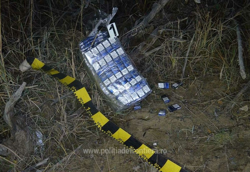 Peste 11.000 de pachete cu țigări de contrabandă, confiscate la frontiera cu Ucraina! O parte dintre ele au fost introduse în țară cu o dronă