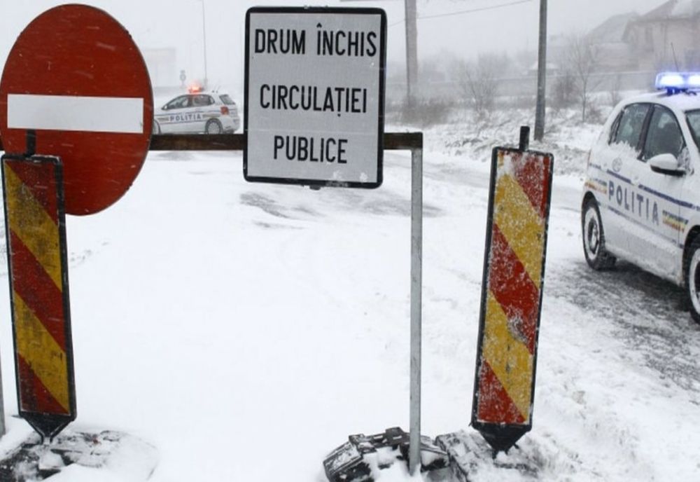 INFOTRAFIC - LISTA drumurilor închise din cauza vremii nefavorabile - UPDATE ora 11:00
