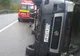 FOTO.Un microbuz cu nouă persoane s-a răsturnat pe raza localității Argestru
