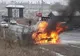 Un autoturism a luat foc în trafic, la Moara FOTO