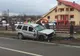 Tânără rănită după ce mașina în care se afla s-a izbit de un gard FOTO