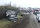 Accident la Cumpărătura. O mașină s-a răsturnat, alta a ajuns în șanț FOTO