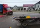 Căruță spulberată de o autoutilitară