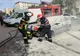 O mașină a luat foc lângă Gara Burdujeni