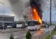 Un autocar în care se aflau 30 de elevi a luat foc pe DN 57