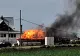Incendiu la o construcție din târgul auto Cumpărătura.