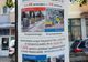 Afișe cu iz electoral lipite pe copacii din cartierul Burdujeni din Suceava
