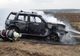 Un autoturism a luat foc pe raza localității Cumpărătura FOTO