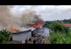 VIDEO Gospodărie cuprinsă de un incendiu, la Salcea, din cauza unui scurtcircuit