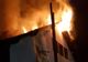 Incendiu puternic la clădirea unei brigăzi silvice din Poiana Stampei FOTO