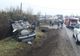 Accident la Cumpărătura. O mașină s-a răsturnat, alta a ajuns în șanț FOTO