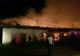 Incendiu la Bilca la o hală de producție brichete din lemn FOTO