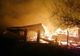 Gospodărie distrusă de incendiu în Ulma (FOTO)
