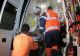 A pierdut controlul asupra direcţiei de mers şi s-a oprit cu mașina într-un podeț