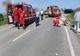 Căruță spulberată de un autocar