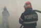 Acoperișul unei pensiuni din Vatra Dornei a luat foc