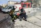 O mașină a luat foc lângă Gara Burdujeni